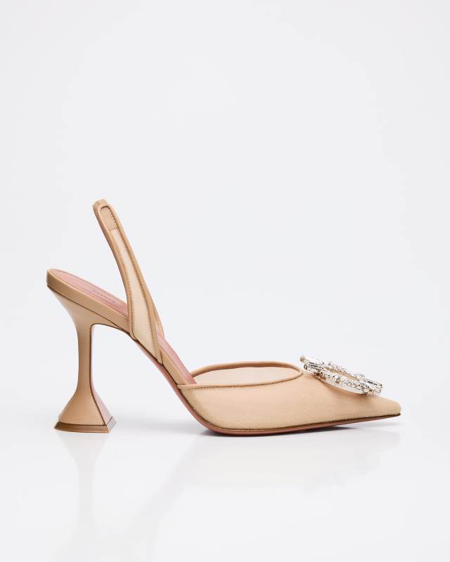 Begum Nylon Crystal Ornament Pumps